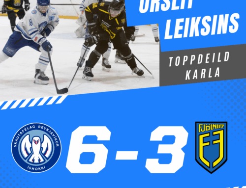 Mikill hiti í Laugardalnum þegar SR unnu með þremur